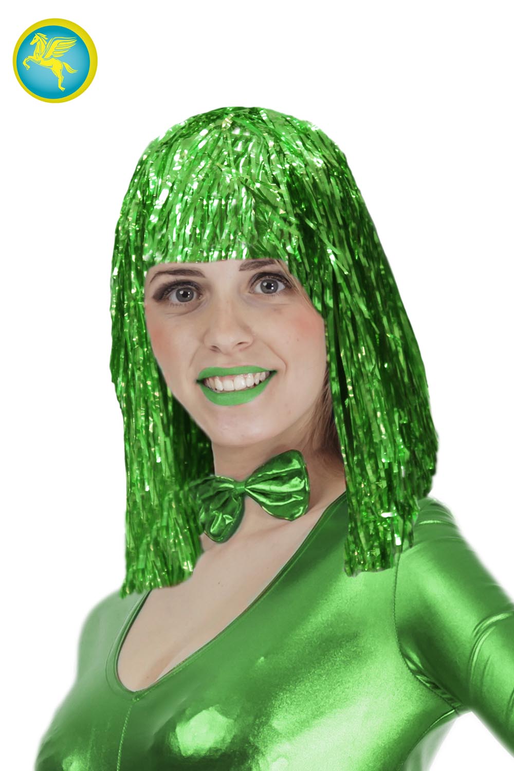 PARRUCCA FILI  LUREX VERDE